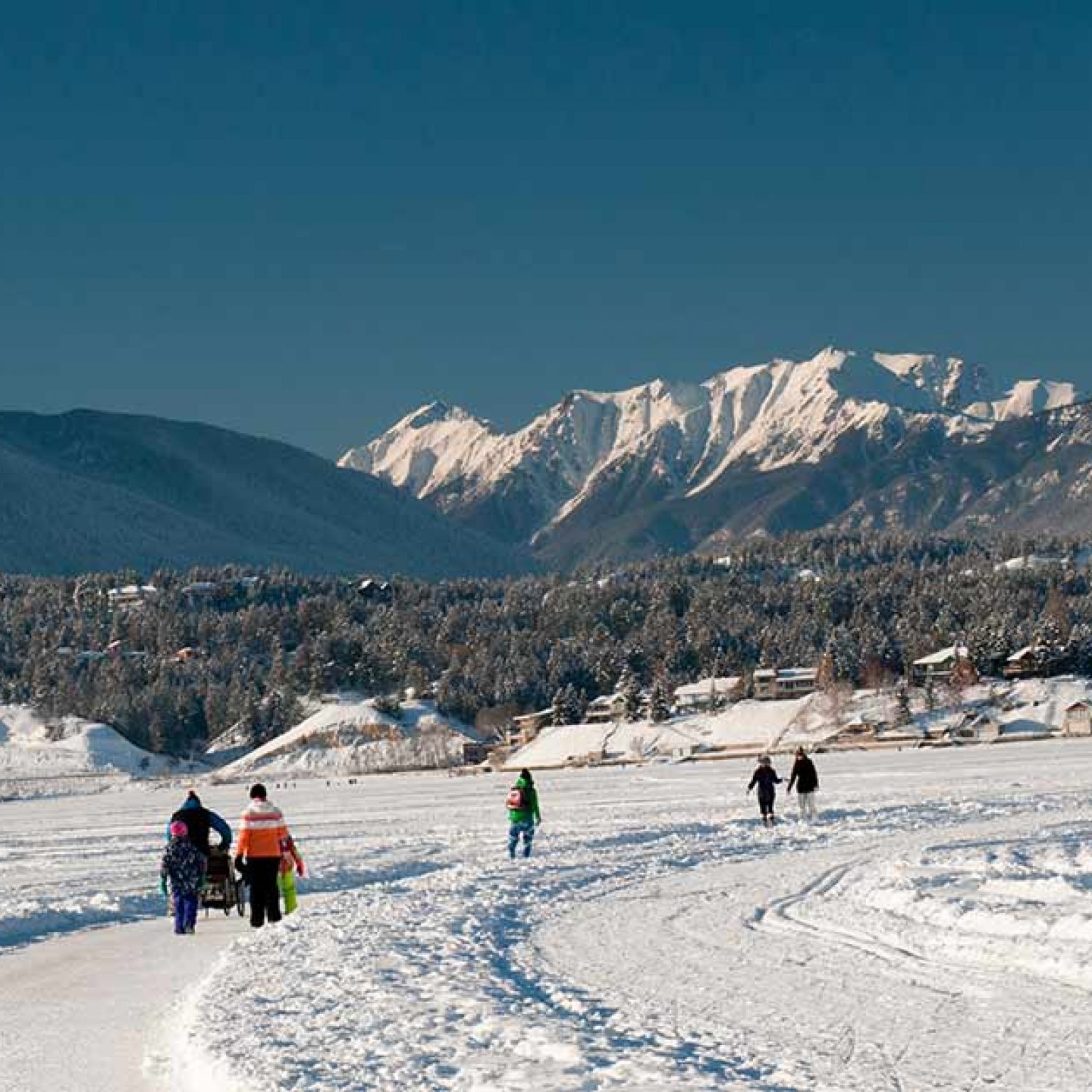 Nordic Skiing & Lake Windermere Whiteway Invermere Panorama
