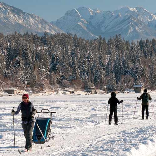 Nordic Skiing & Lake Windermere Whiteway Invermere Panorama